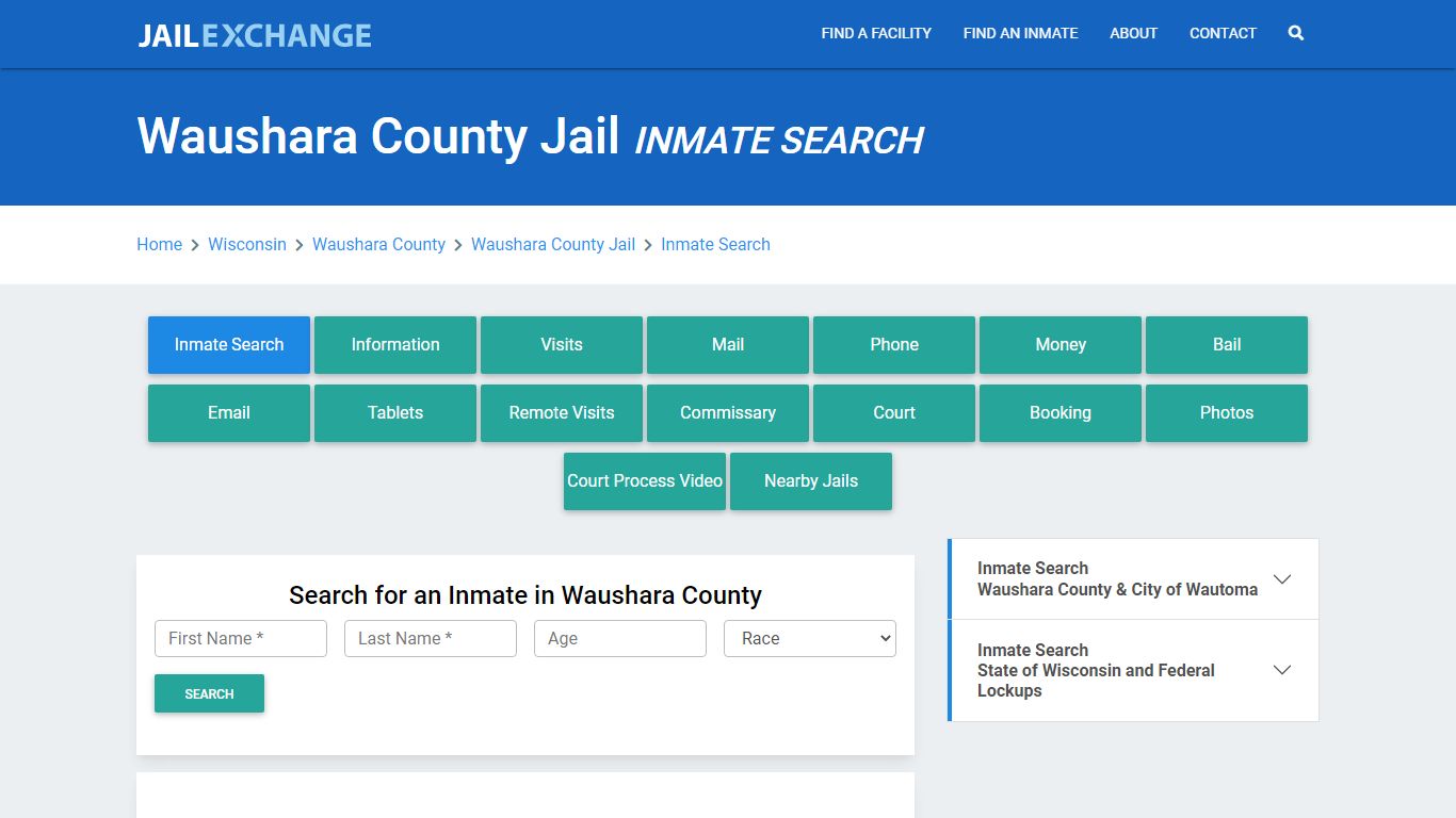 Waushara County Jail, WI Inmate Search: Roster & Mugshots